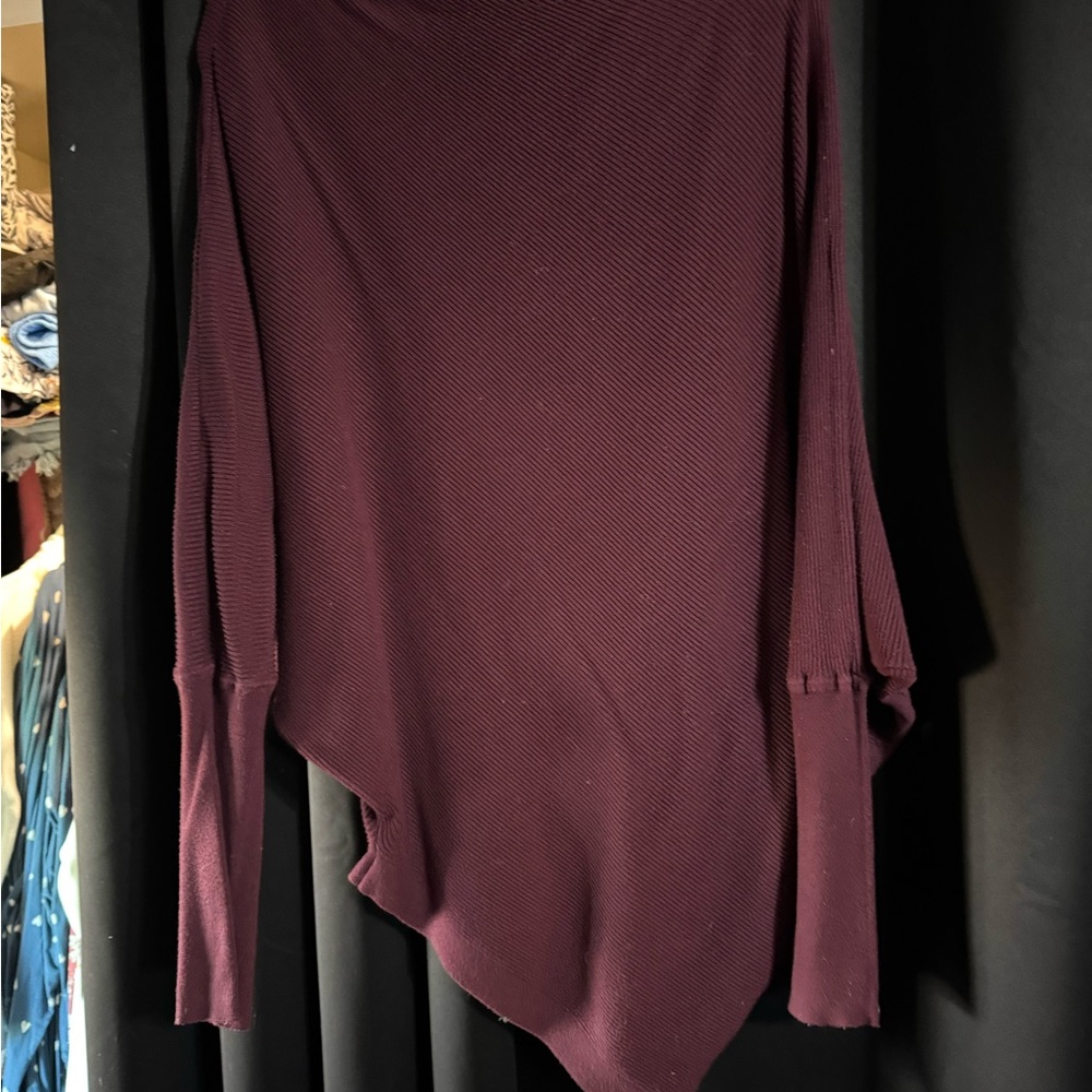Olivaceous Rich Burgundy Knit Sweater